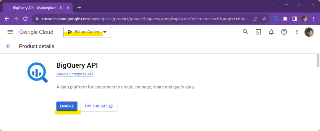 Streamlit入門 – 10)データベース BigQuery, GCS等 18 bigquery1