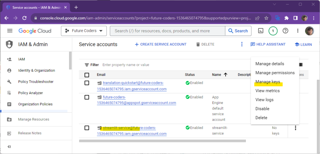 Streamlit入門 – 10)データベース BigQuery, GCS等 24 bigquery5